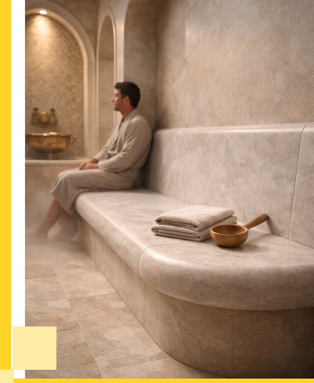 Сиденья для хамама в Кимовске под ключ от 12370 р. | ЭриданКмв