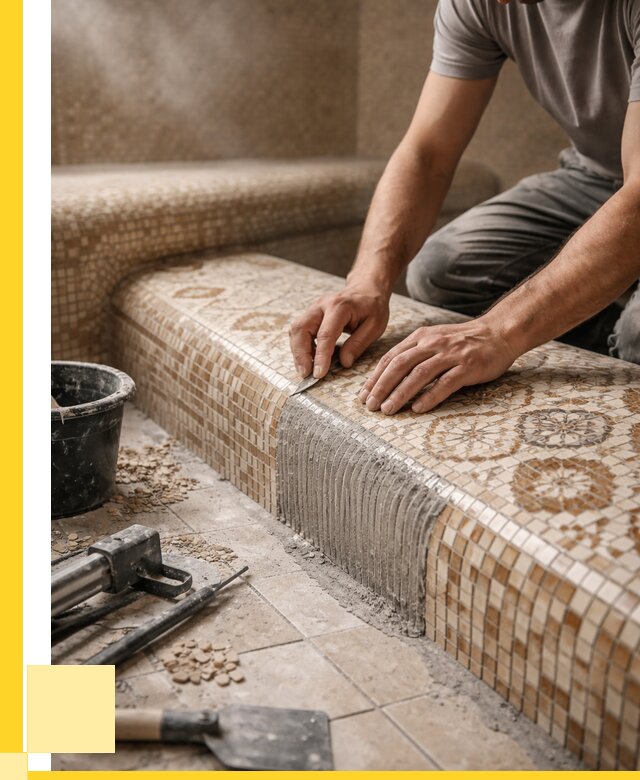 Плитка для хамама под ключ в Кимовске от 3608 р. | ЭриданКмв